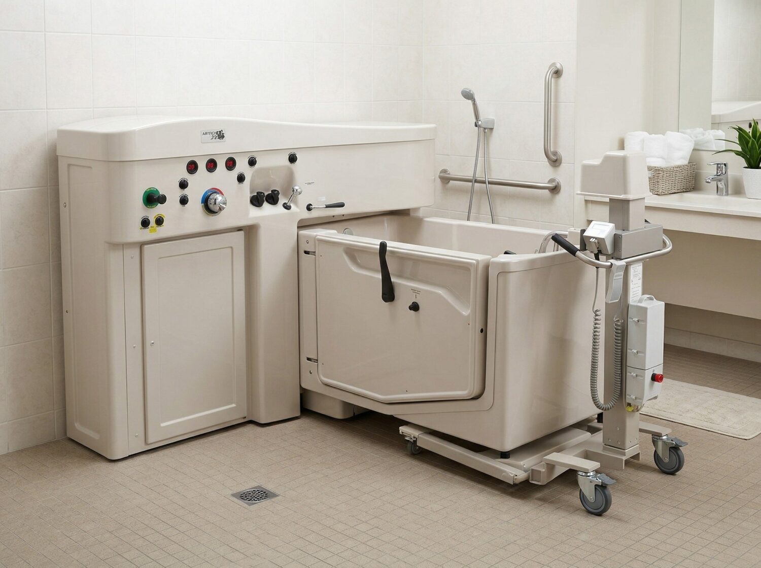 whirlpool bath systems for senior and patient care