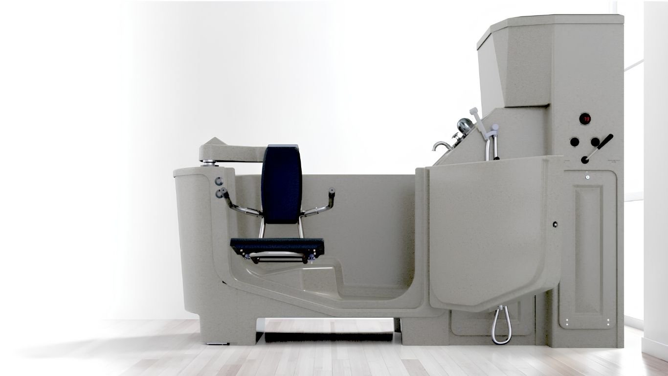 hygienic bathing equipment for nursing home staffing training use